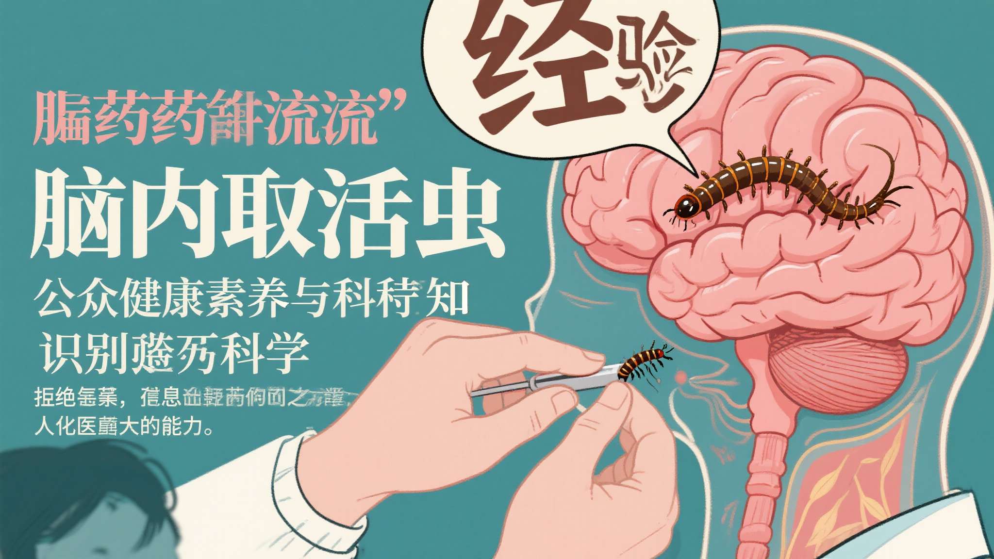 这起"脑内取活虫"事件，折射出的是公众健康素养与科学认知之间仍然存在的巨大鸿沟。